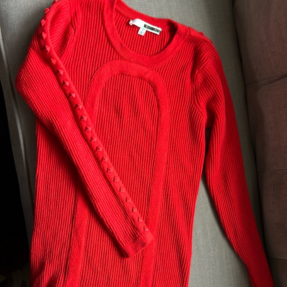 Tracy Reese studded base layer crew sweater